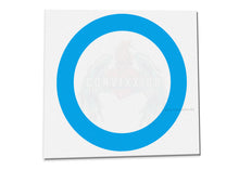Load image into Gallery viewer, arctic blue vinyl cornhole board ring decal