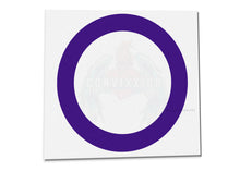 Load image into Gallery viewer, grape purple vinyl cornhole board ring decal