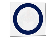 Load image into Gallery viewer, midnight blue vinyl cornhole board ring decal