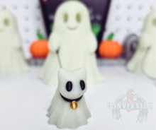 Load image into Gallery viewer, Convixxion 3D Fairy Collab Ghost Walking a Cat Figurine Close-Up Kitty Cat Figure