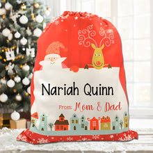 Load image into Gallery viewer, Personalized Santa Sack - Large Eco-Friendly Linen Gift Bag | Convixxion
