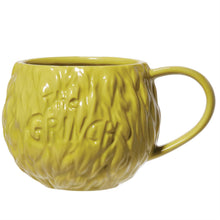 Load image into Gallery viewer, Grinch green mug with 'The Grinch' text on a white background.