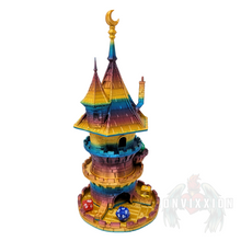 Load image into Gallery viewer, Wizard's Keep Fantasy Dice Tower - Full Scale, High Density Tabletop Gaming Accessory - Convixxion