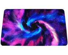 Load image into Gallery viewer, Nebula Swirl Stitched Edge Neoprene Gaming Mat 24" x 14"