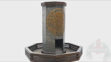 Load and play video in Gallery viewer, Convixxion Cthulhu Deluxe Dice Tower Set: This engaging video tour showcases the exquisite craftsmanship and detail of our handcrafted dice tower and tray, featuring stunning close-ups of the intricate Cthulhu engravings.