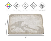Load image into Gallery viewer, Dragon Grid Neoprene Playmat