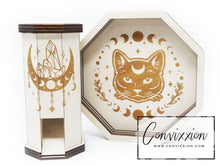 Load image into Gallery viewer, Mysticat Deluxe Dice Tower Set