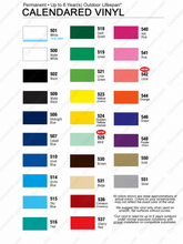Load image into Gallery viewer, calendered vinyl color chart for cornhole board decals for Convixxion.com
