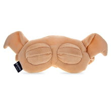 Load image into Gallery viewer, Harry Potter Dobby sleep mask by Mad Beauty, shown on a white background as a soft plush eye mask shaped like Dobby’s face with floppy ears and padded closed eyelids.
