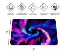 Load image into Gallery viewer, Small Nebula Swirl Playmat Size Chart
