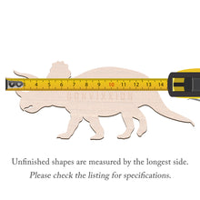 Load image into Gallery viewer, Triceratops Wood Cutout 1/8&quot; Birch
