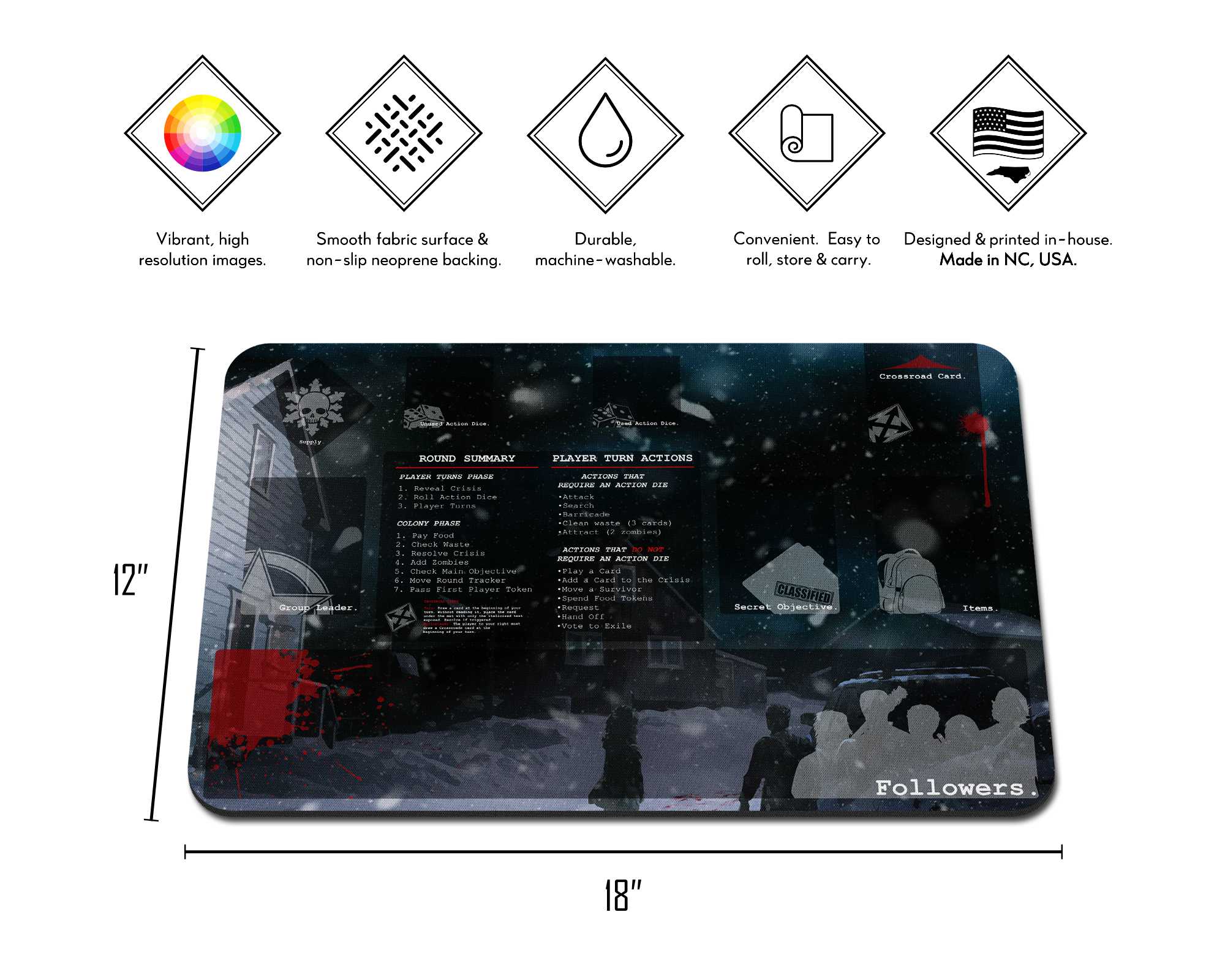 Dead of Winter Neoprene Playmat – Convixxion